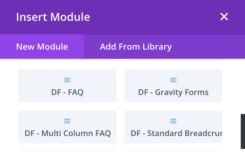 Divi Modules: DF-FAQ and DF-Multi Column FAQ