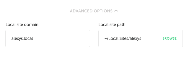 WP Local pull site advanced options