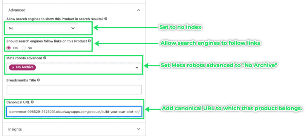 How to hide products from search.