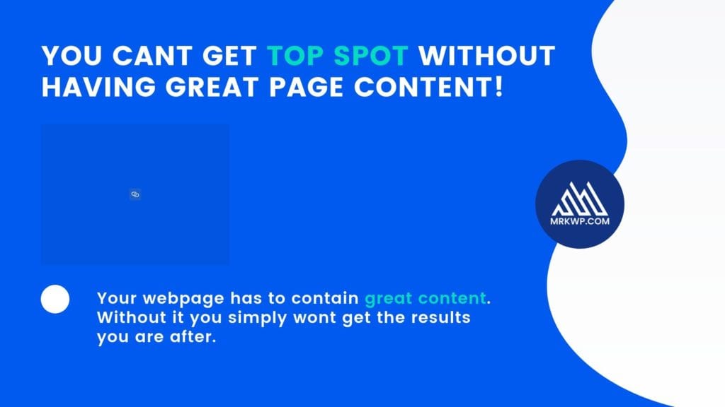 Get top spot with top content