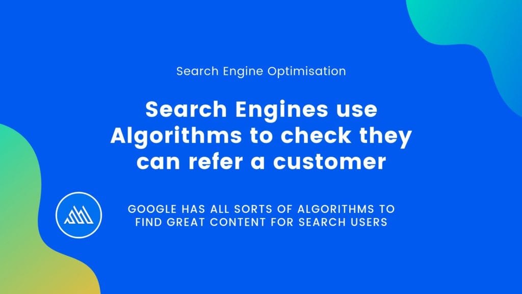 Search engines us algorithms